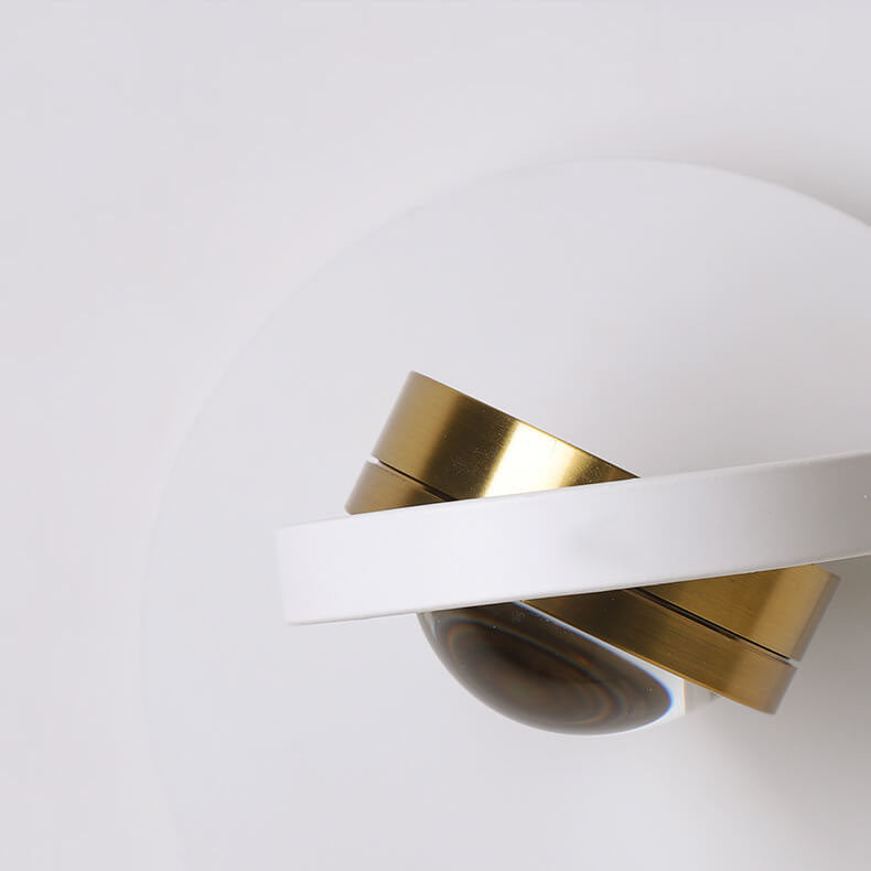 Aluminum Geometric Square Round Wall Lamp
