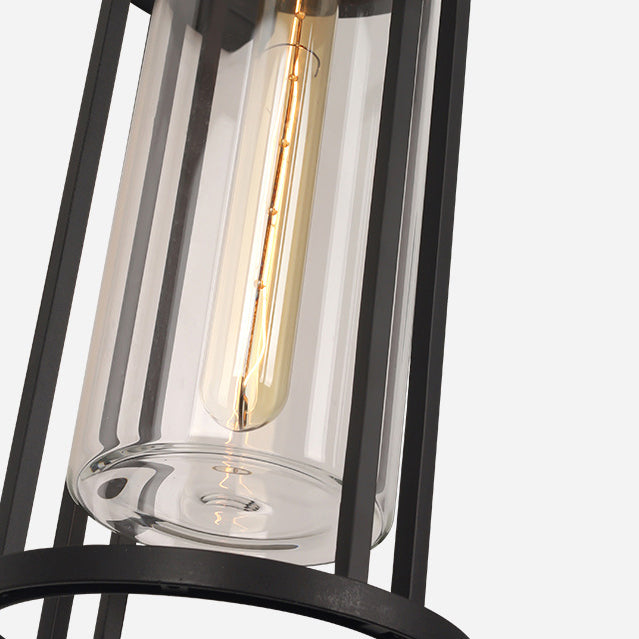 Aluminum Glass Cylinder Garden Outdoor Light
