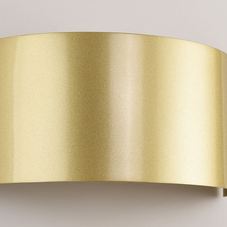 Solid Color Iron Half-circle Wall Lamp