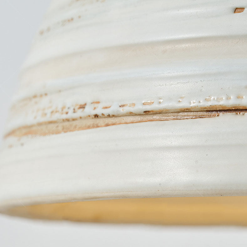 Solid Wood Ceramic Dome Table Lamp