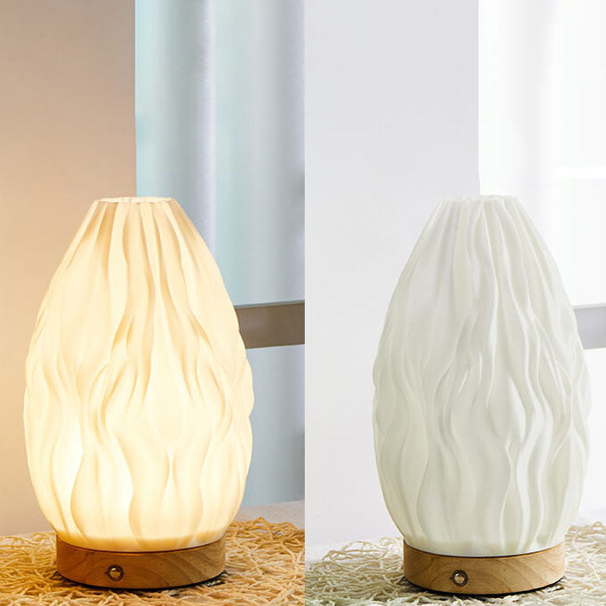 Geometry 3D Printed Wood Table Lamp