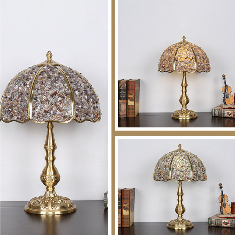 Umbrella Half Circle Full Table Lamp