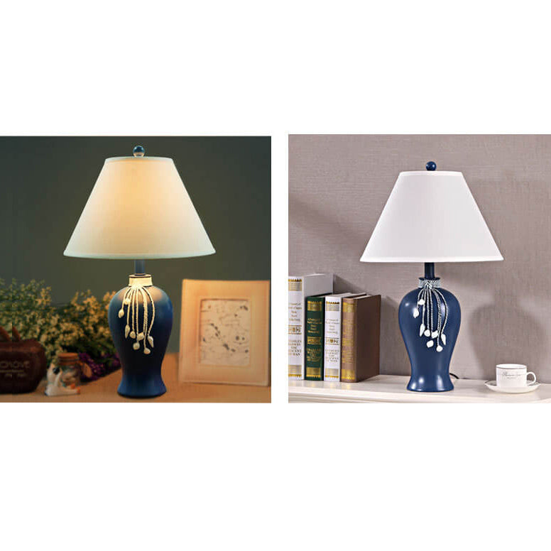 Mediterranean Fabric Resin Table Lamp