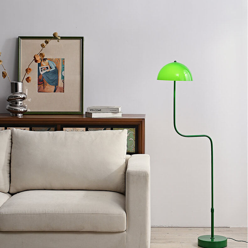 Contemporary Scandinavian Iron Glass Floor Lamp