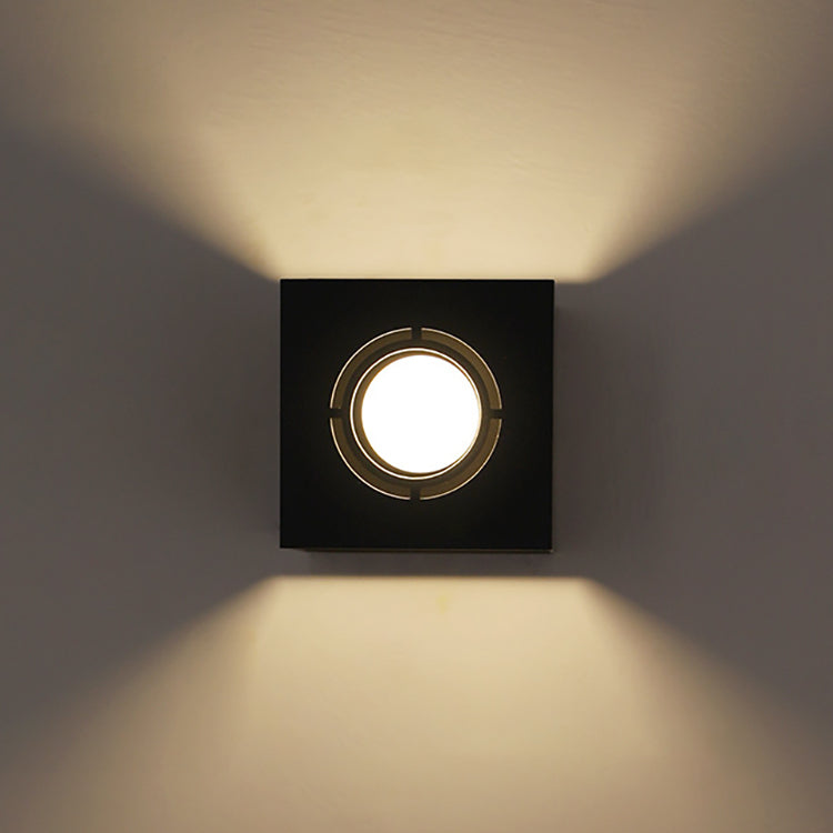 Square Iron Living Room Wall Lamp