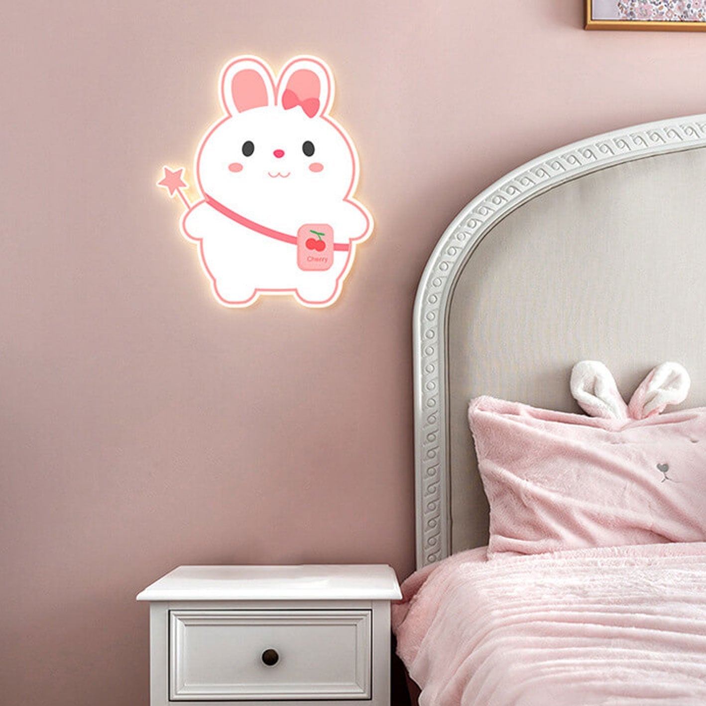 Cartoon Rabbit Unicorn Kids Wall Lamp