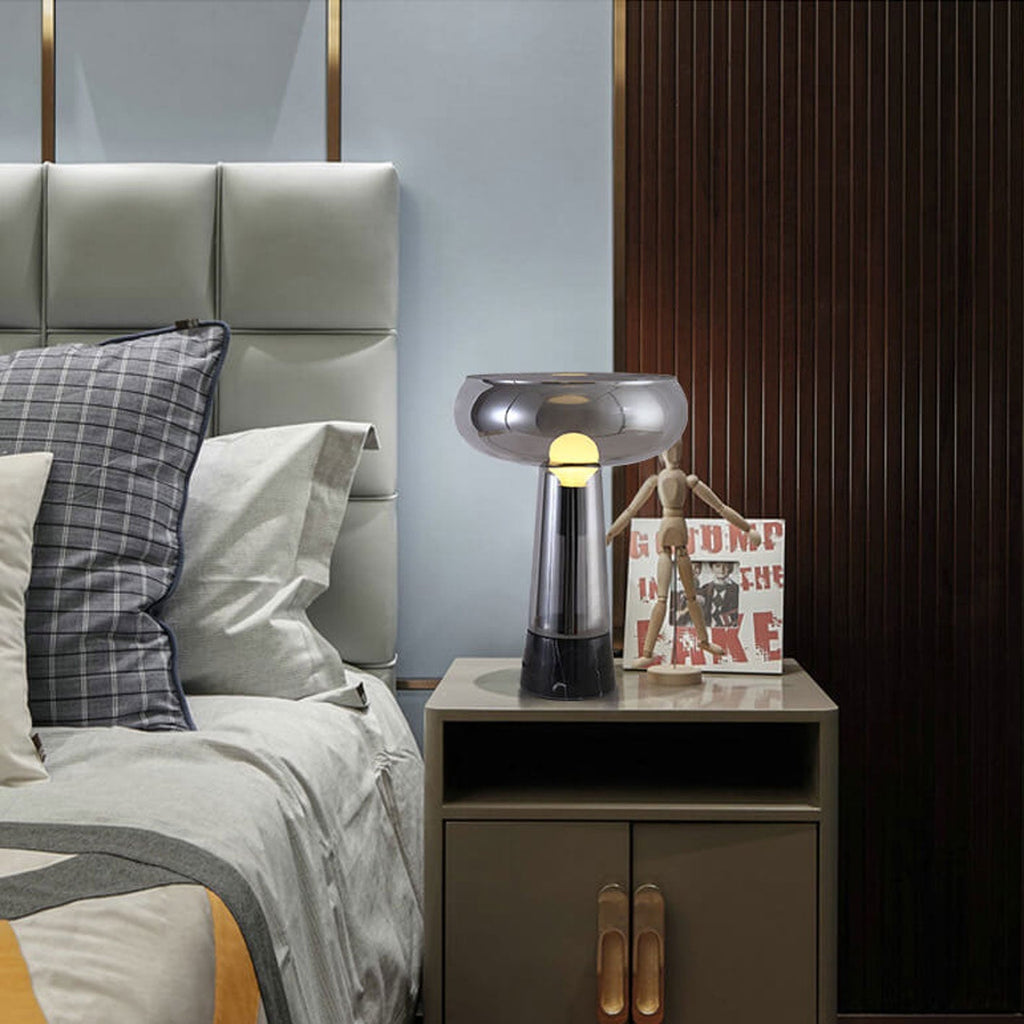 Glass Marble Table Lamp