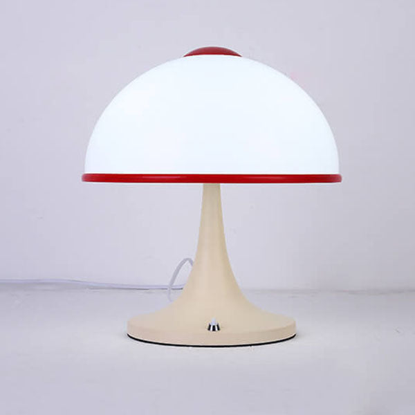 Cream Mushroom Metal Table Lamp