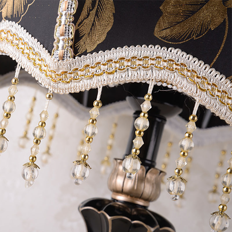 Court Top Resin Fabric Table Lamp