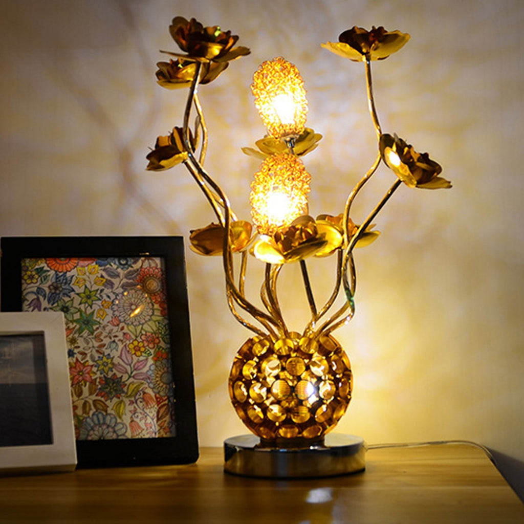 European-style Rose Aluminum Table Lamp