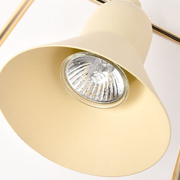 Milk Yellow Cone Marble 2-Light Table Lamp