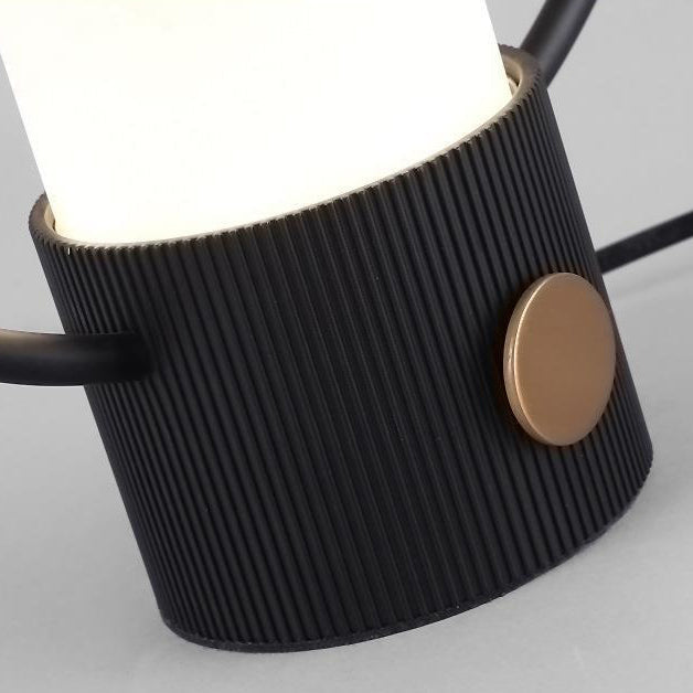 Round Dome Cylinder Aluminum Table Lamp