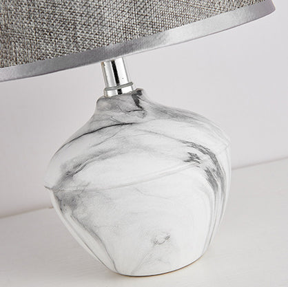 Cylinder Vase Ceramic Fabric Table Lamp