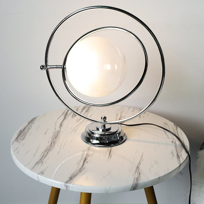 Planet Glass Iron Table Lamp