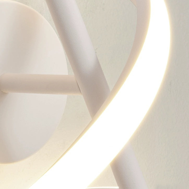 Spiral Hardware Aluminum Silicone Wall Lamp