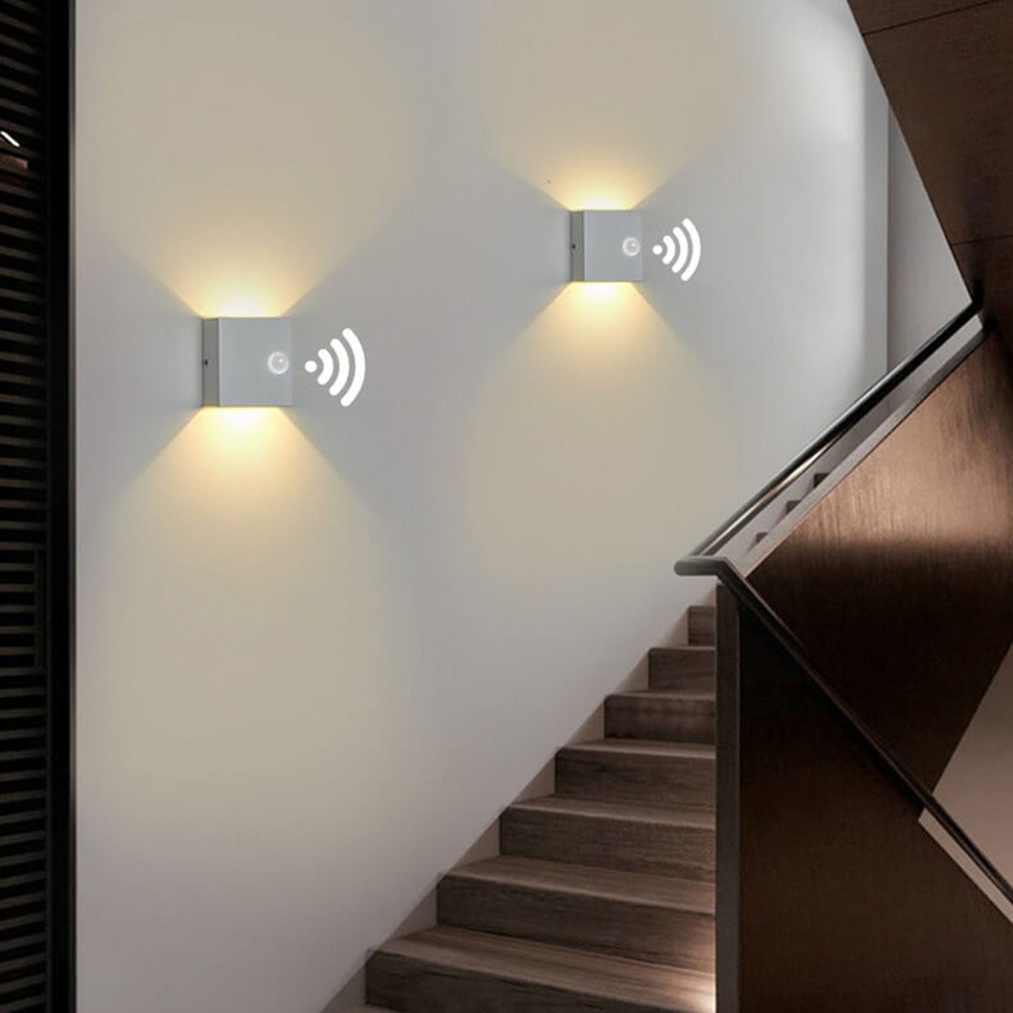 Square Body Sensor Outdoor Light