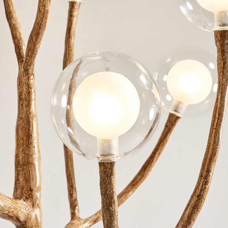 Twig Orb Resin Hardware 12-Light Table Lamp