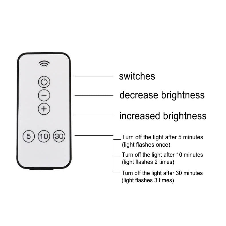 Pure White Mushroom Remote Table Lamp