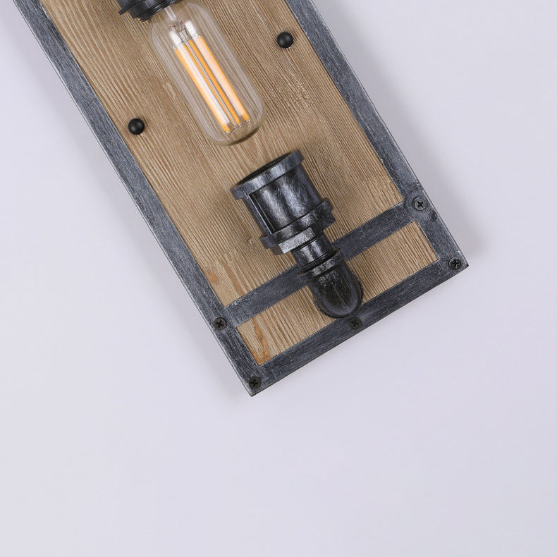 Wood Cage Wall Lamp