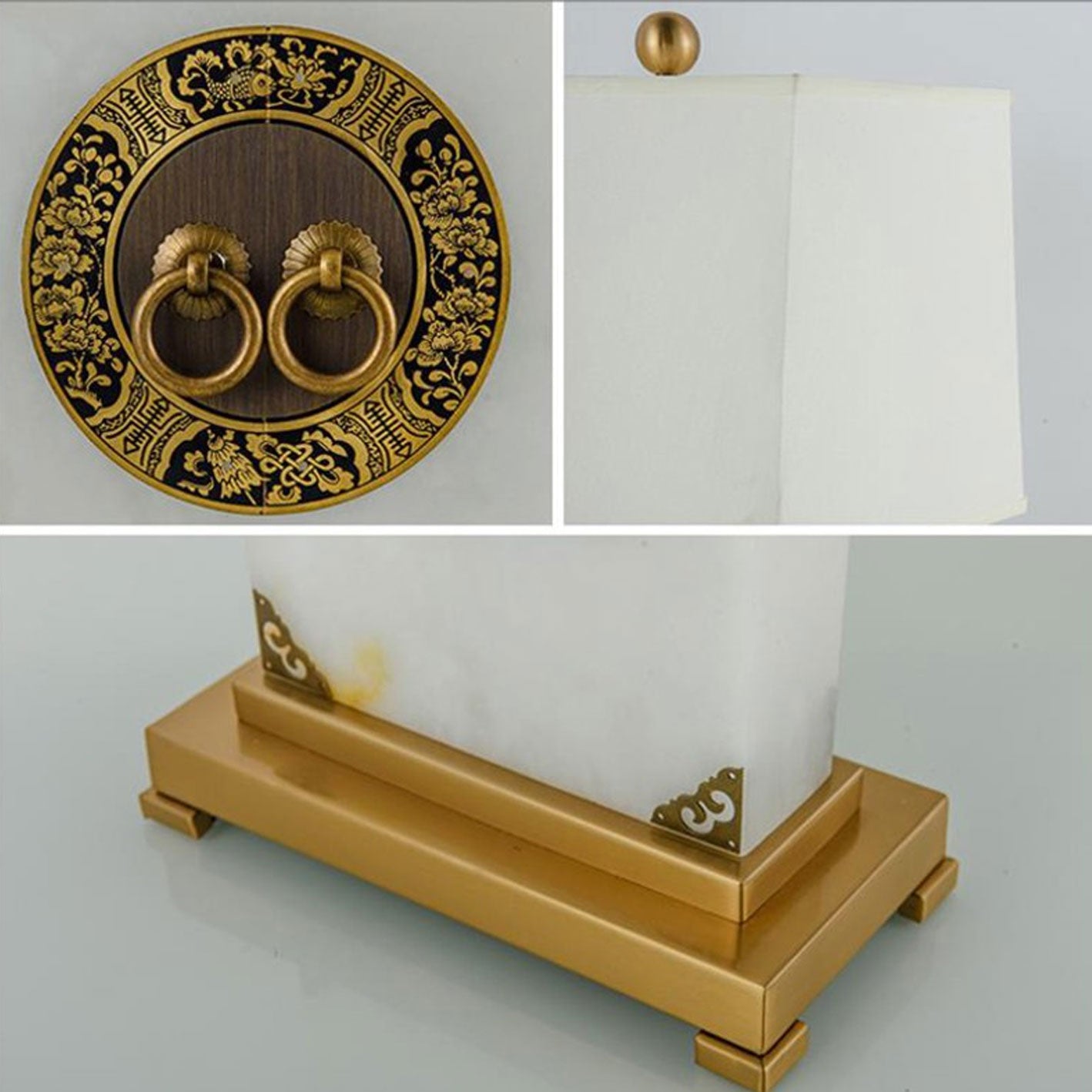 Lucite Copper Table Lamp