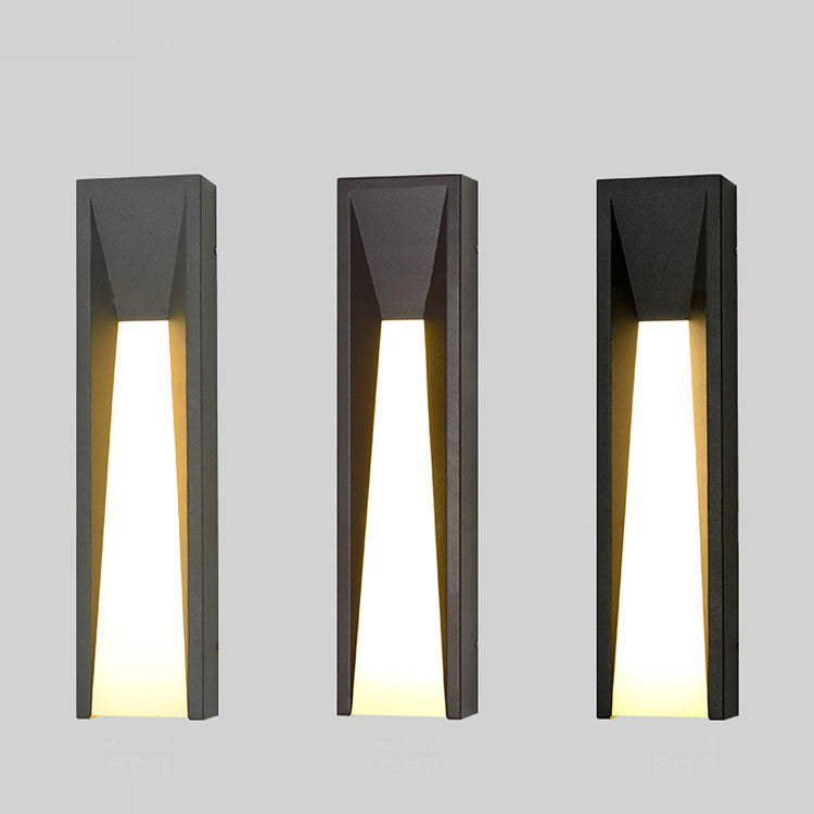 Stainless Steel Cuboid Acrylic Outdoor Light