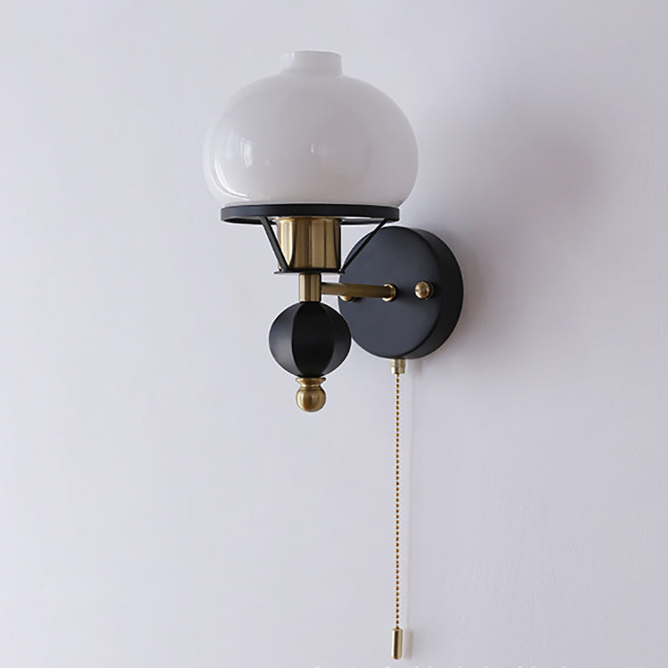 Geometric Circle Glass Iron Wall Lamp
