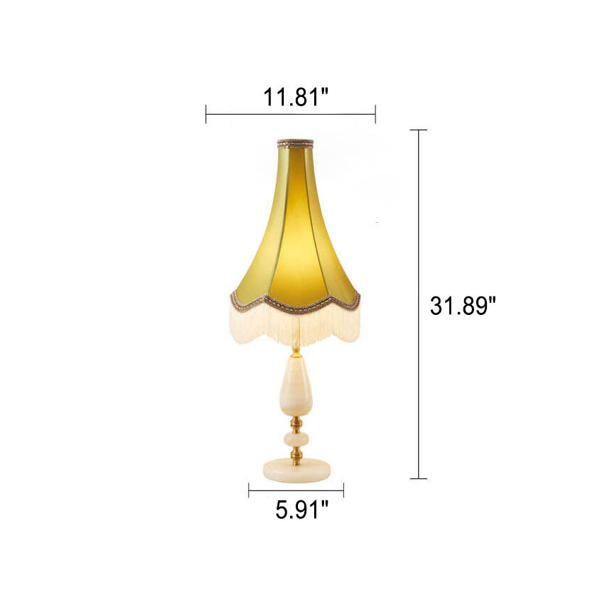 Court Tassel Copper Table Lamp