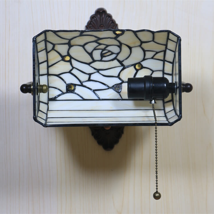 Floral Stained Glass Living Wall Lamp