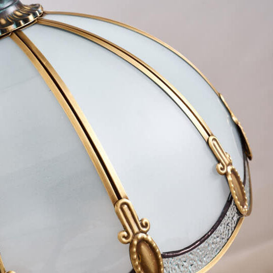 Stained Glass Swan Copper 2-Light Table Lamp