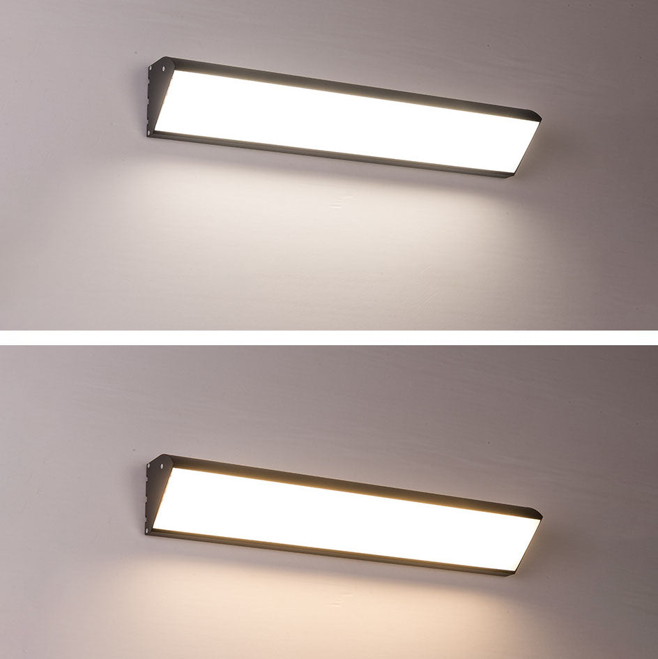 Rectangular Aluminum PC Patio Outdoor Light
