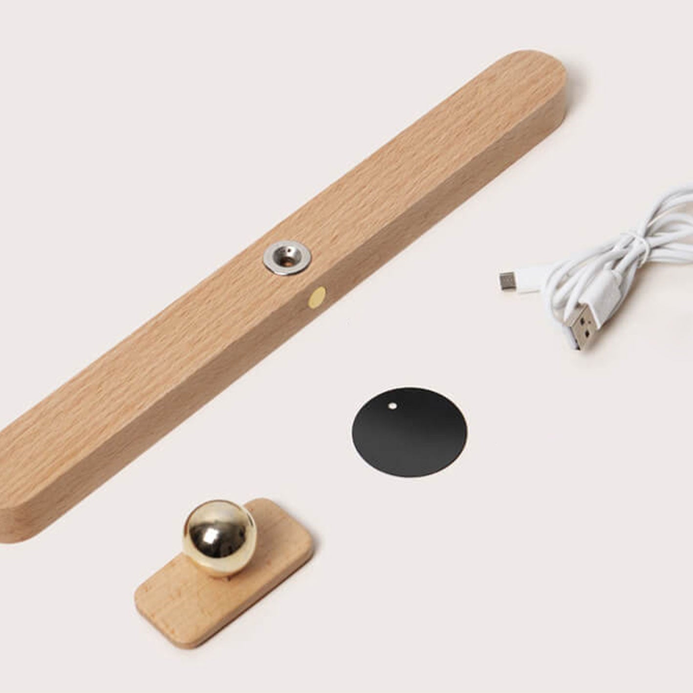 Wooden Strip Magnetic Mirror Wall Lamp