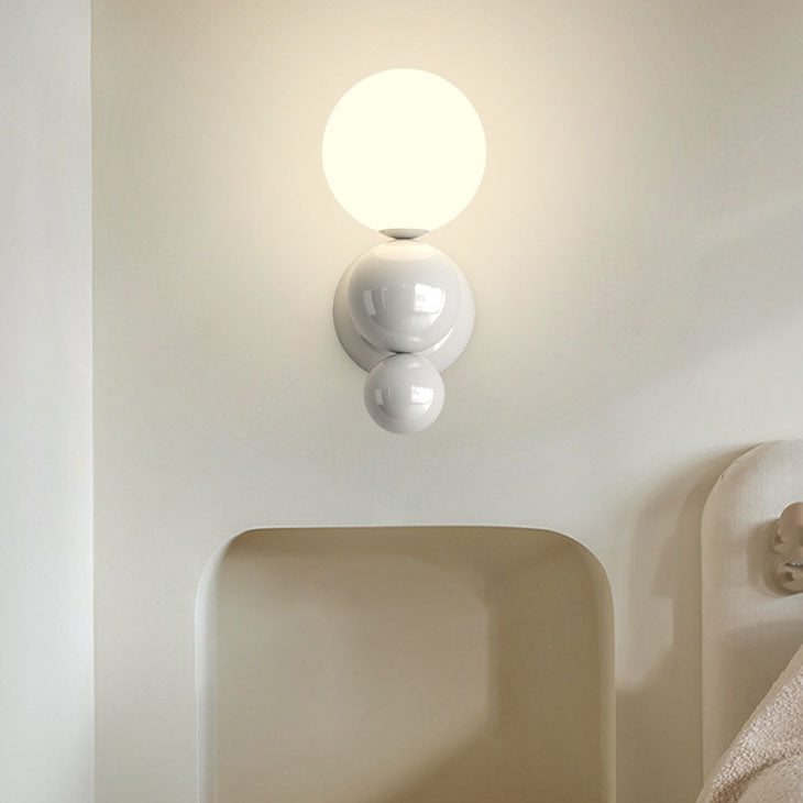 Cream Style Pearl Shape Wall Lamp