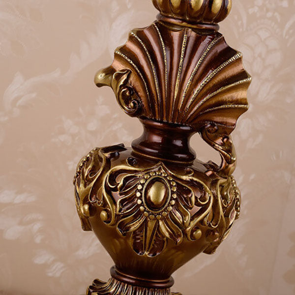 Fabric Tassel Resin Court Table Lamp