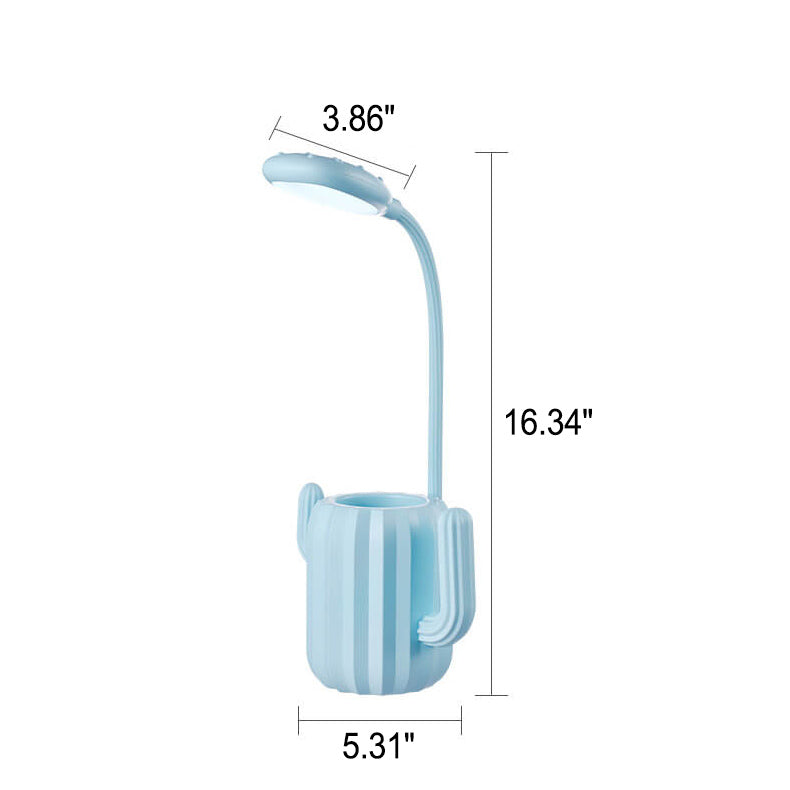 Foldable Cactus Design Eye Table Lamp