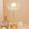 Acrylic Flower Butterfly Gold Table Lamp