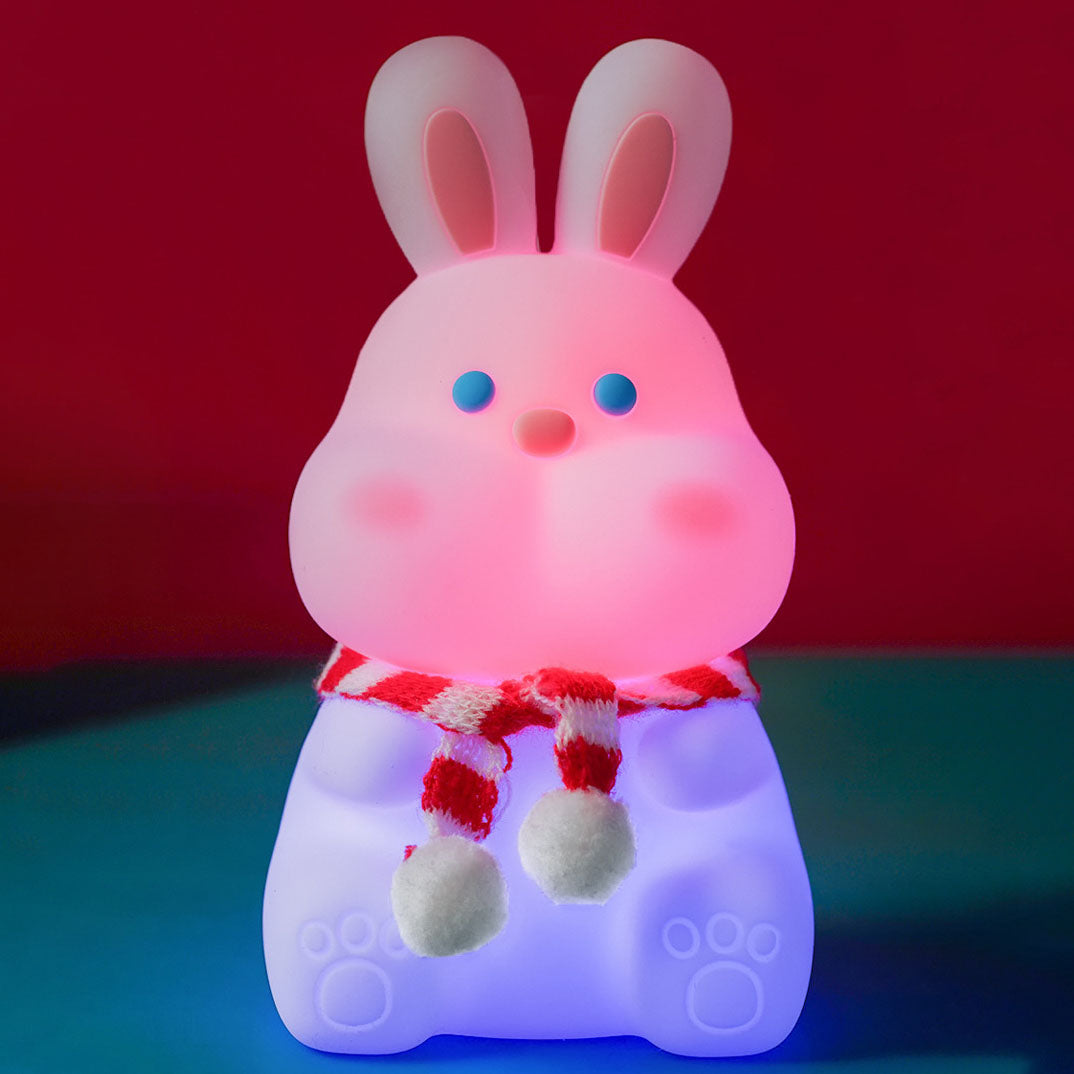 Cartoon Rabbit Silicone Pat Table Lamp