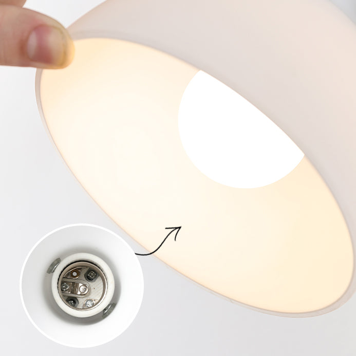 Iron Glass Dome Hemispheroid Wall Lamp