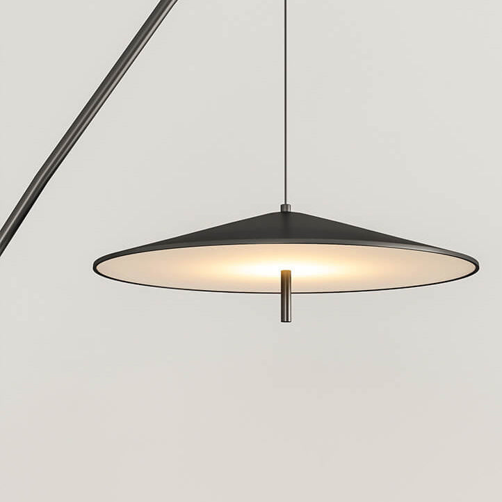 Black Tilt Fishing Rod Floor Lamp