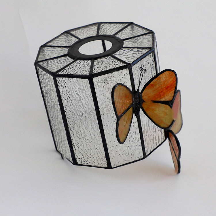 Butterfly Prismatic Metal Glass Table Lamp