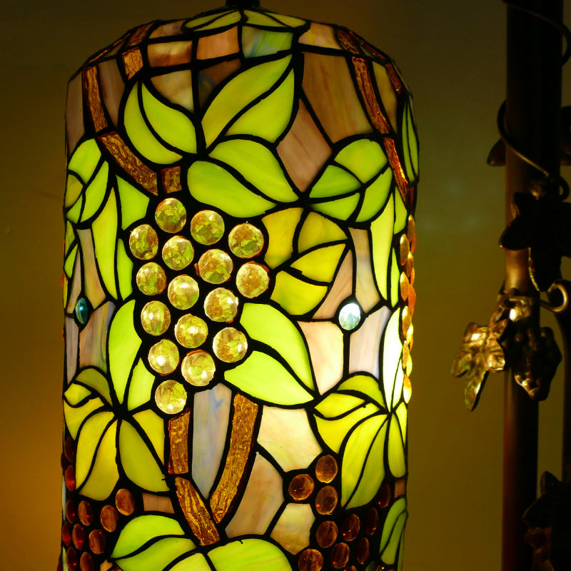 Column Iron Glass Living 2-Light Floor Lamp