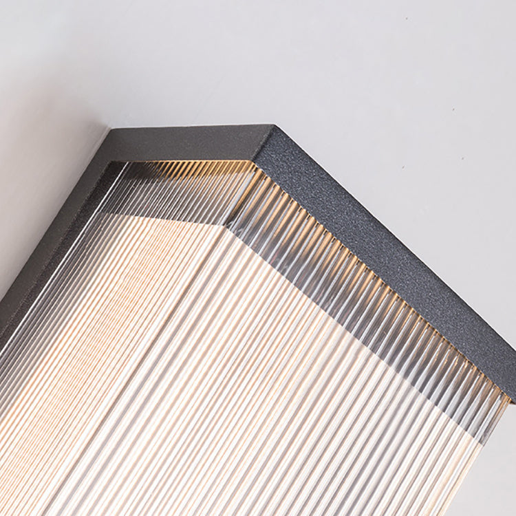 Rectangular Stainless Steel Acrylic Outdoor Light