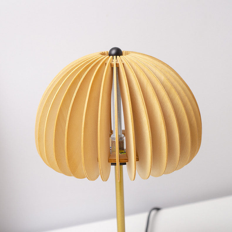 Zen Wood Dome Table Lamp