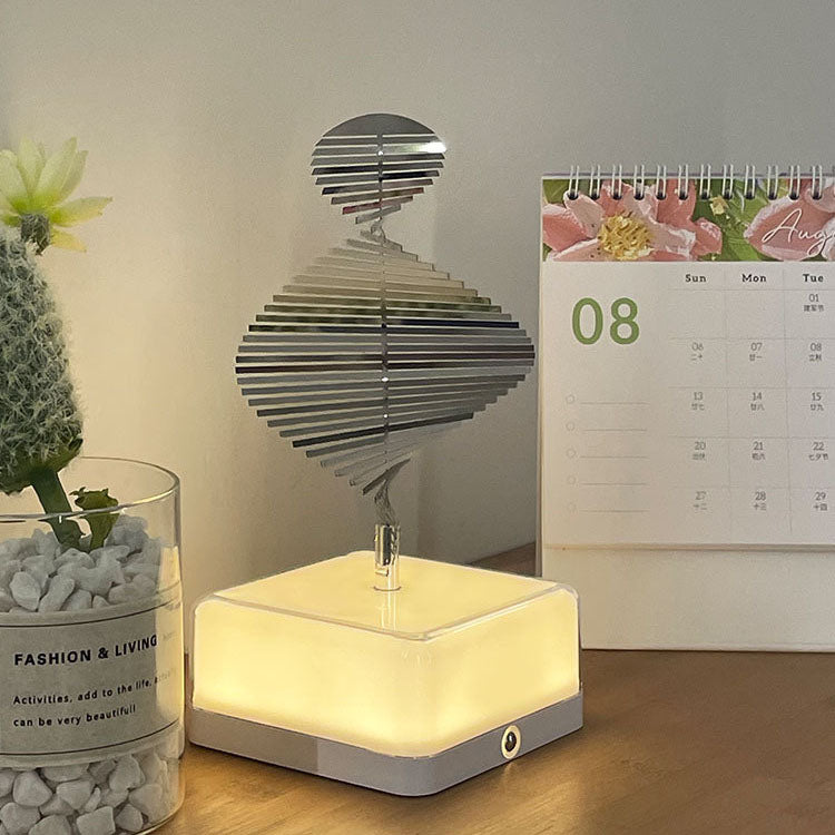 Stainless Steel ABS Cubic Table Lamp