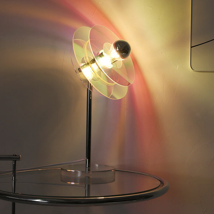 Acrylic Space Saucer Design Table Lamp