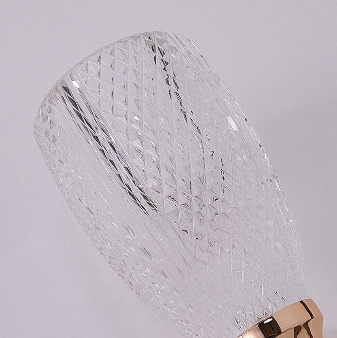Column Acrylic Hardware Living 2-Light Wall Lamp
