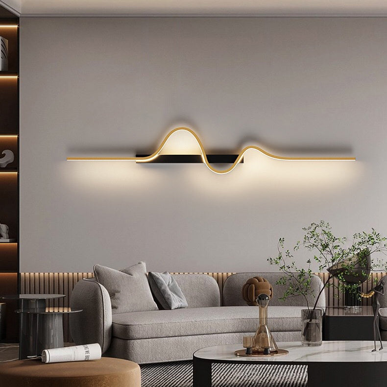 Aluminum Corrugated Strip Iron Wall Lamp