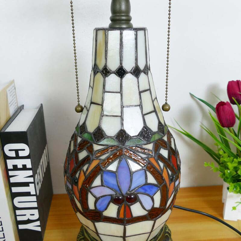 Baroque Umbrella Resin Stained 3-Light Table Lamp