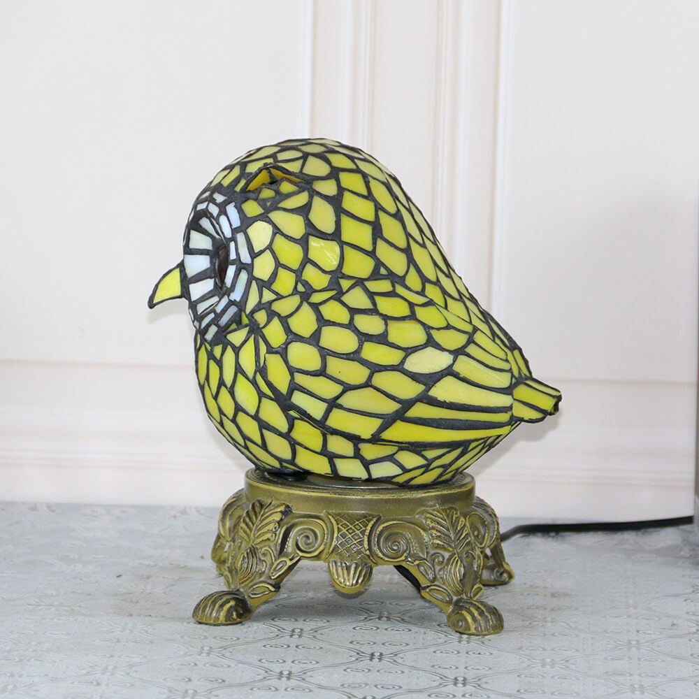 Cartoon Parrot Resin Stained Table Lamp
