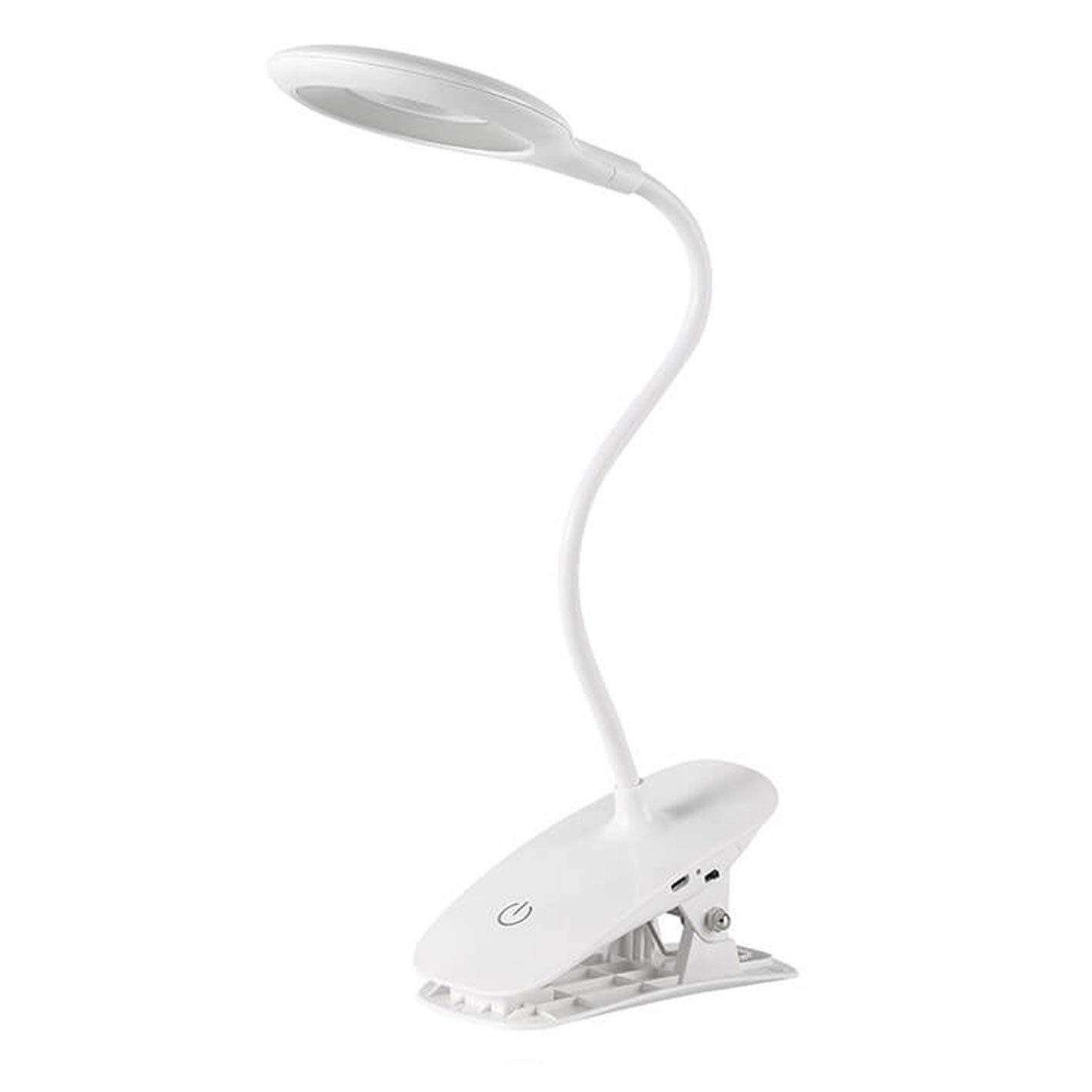 Foldable Round Rechargeable Clips Table Lamp