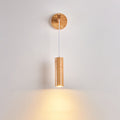 Long Strip Rubber Wood Wall Lamp
